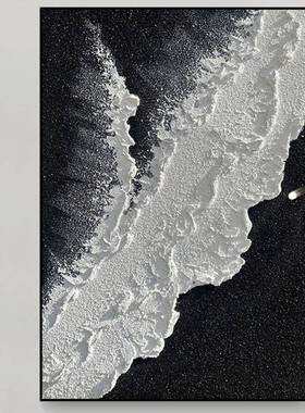 2现5新款代轻奢客厅沙发后装0饰画2纯手绘厚RNN肌理入户玄关背景