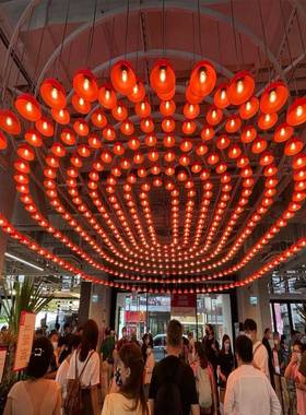 酒店大堂方吊灯造型块灯灯轻奢酒吧售楼部沙盘现创BTH意宴会代厅