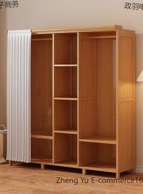 卧室经济型简易店铺柜子热销家租用出房艺布KVB组衣柜实木结实装