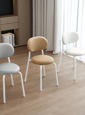 厂家直供凳子靠背椅餐椅小户型圆凳子桌梳凳客厅OUM简约餐子桌椅