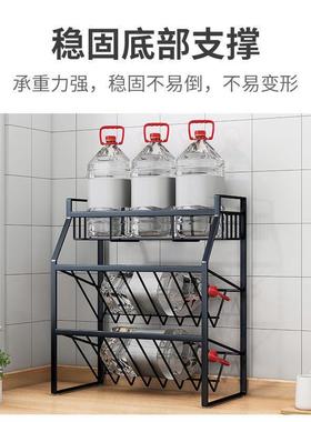 厨房置物架调料架铁艺酱油醋收纳调架子料瓶纳味调品调味YUB收架