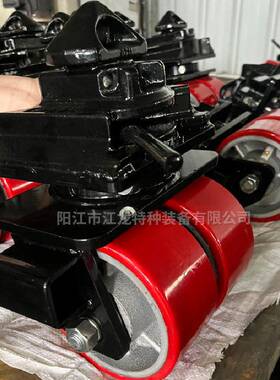 6x3超P型重铸铁U双轮保车K8062-IS护地面海运集装箱脚轮ISO锁带刹