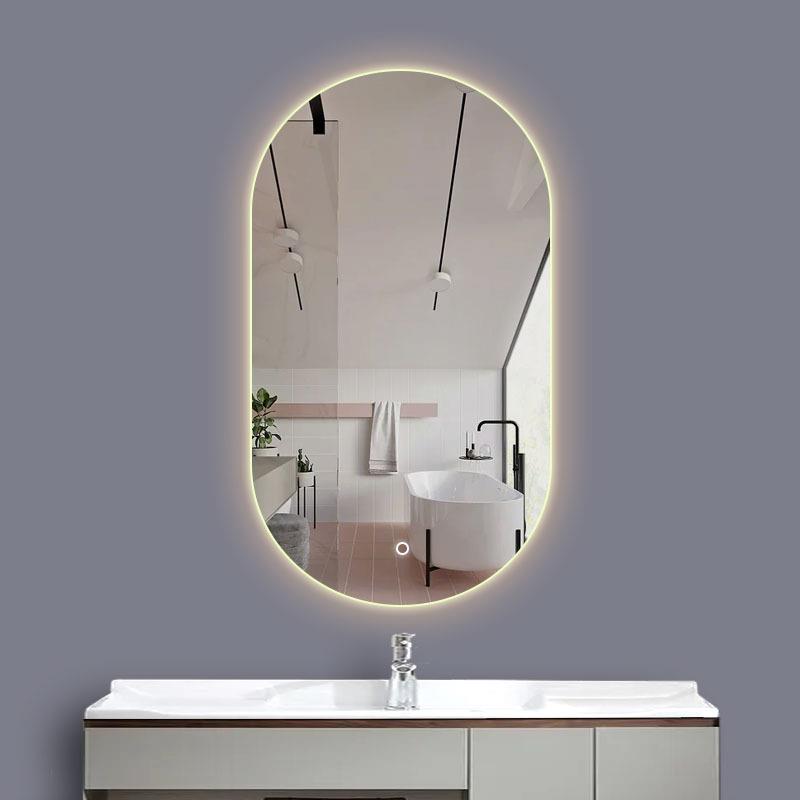 跑室道型欧PD-020L式浴镜壁挂发光防雾卫生间智能镜子触摸妆开关E