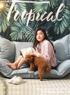 懒人沙发榻榻米折叠双人户型小网红RHC款卧室人简易地单沙上发床