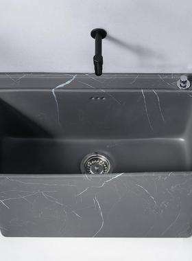 阳加大号灰色池大理石纹家用陶瓷把池台卫生拖AXF间拖布落地式墩