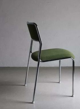 家椅用叠加不锈钢布艺餐礼堂靠背椅婚礼集会洽会议谈室便宜M01125