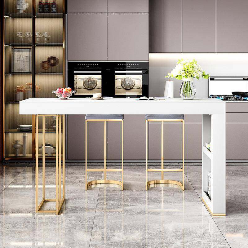 现简约家用理石吧代台岩板餐吧台桌客厅大隔断开放式厨房wyy25091