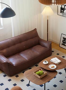 6R懒人布沙发小户型椅榻双榻躺F769M5T8米三人卧室小艺沙发复古落