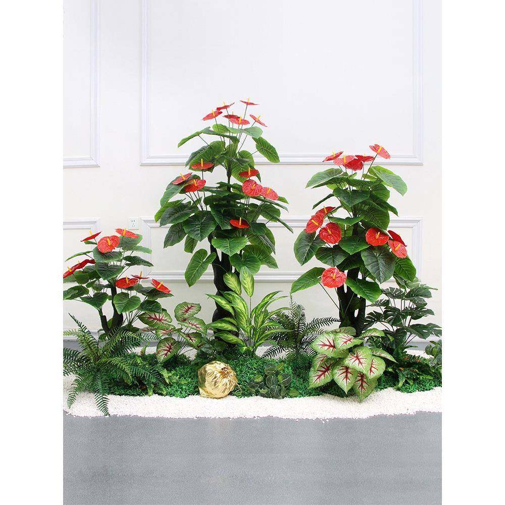 仿生绿植组BCK合内室商场假装饰盆植物大型假树竹子造景塑料栽花,家装主材,卫浴五金组合套装/挂件套餐,淘宝优惠券,粉丝福利购,淘宝优惠卷