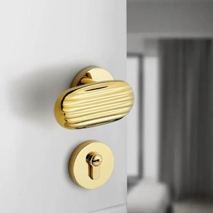 意式合金锁室内卧室体房间古房门锁复静音磁吸JJY门锌锁分锁门把