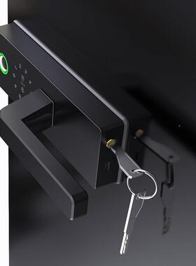 NXZ厂家直销带钥匙璃智能电子密码磁卡锁门办公室玻高隔间门指纹