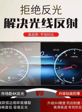 瑞舒享家专JCF用屏幕钢化膜EQ7汽车中控导航贴品内饰奇改装用配膜