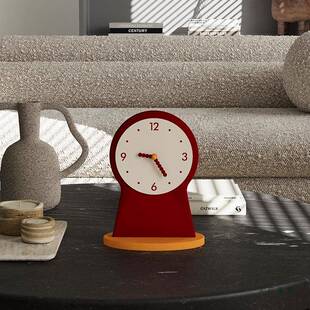 高颜桌面时钟台摆件创意值摆式时钟客厅台表F985T6J8钟小钟表桌面