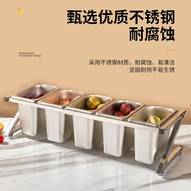 不锈钢调料盒佐料盒份数盆调味品罐组合套装小料盒厨房调料盒