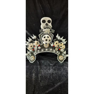 戏曲婺剧三打白骨精盔头戏剧京剧盔头帽子戏剧武旦额子头饰戏服装