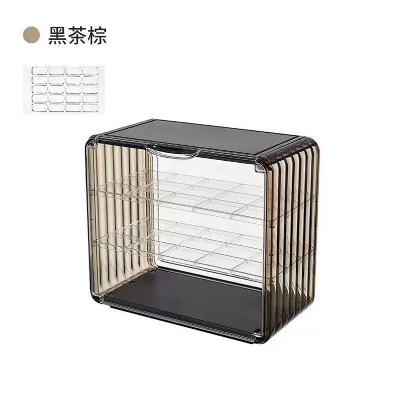 透明多层键盘展示架机械键盘防尘桌面收藏柜N子电脑配件整理收纳图片