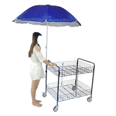 带扶手促销 台摆 花车摆摊小推车折叠货架超市零食展示架流动.特价