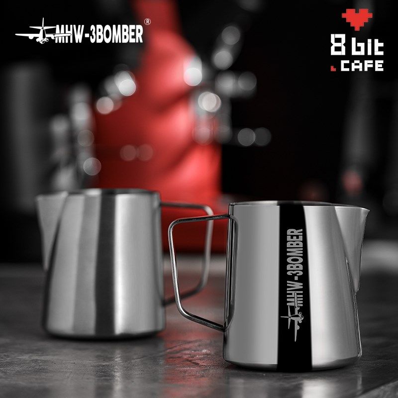 轰炸机不锈钢304拉花杯 拉x花缸打奶杠咖啡器具拿铁拉花 牛奶杠,餐饮具,拉花缸/拉花杯/打奶缸,淘宝优惠券,粉丝福利购,淘宝优惠卷