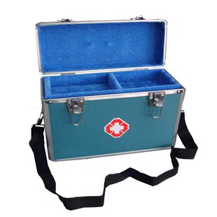家用医药箱 急救箱 家庭药箱 出诊箱医药箱14寸铝合金X诊箱 收纳