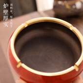 个性 烟灰缸摆 潮流创意烟灰缸纯铜防飞灰客厅办公室K复古家用中式