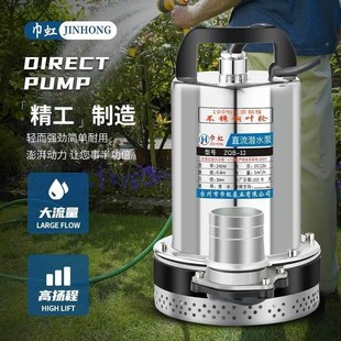 12V24V48V60V72V2寸直流大流量潜水泵家用农R用电动车高扬程抽水