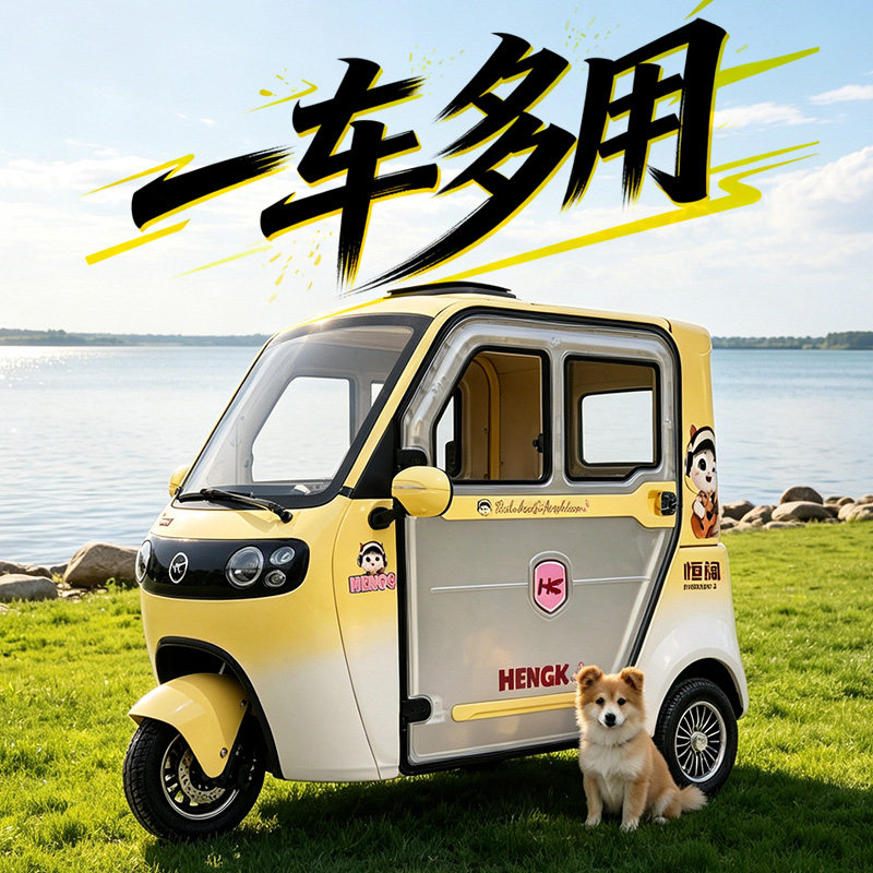 恒阔Q3全封闭电动三轮车可上牌
