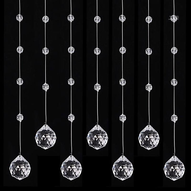 网红婚庆水晶菠萝珠帘珠串吊顶布置道具婚礼现场舞台装饰珠链门帘