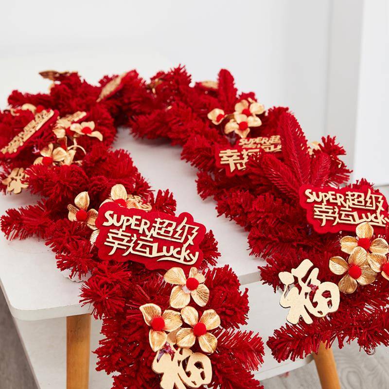 2025新年小树春节装饰品家用客厅桌面红色小摆件元旦氛围布置