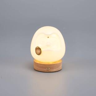 懒精灵佛陀陶瓷灯禅意文化玄学风水台灯浪漫礼品陶瓷灯摆件文创