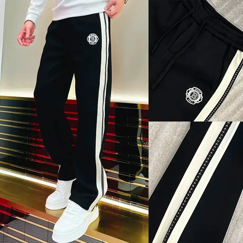 翰墨轻奢服饰简约修身直筒运动裤