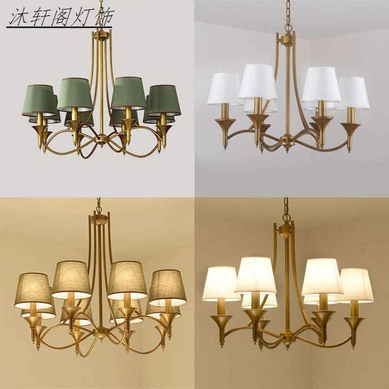 美式吊灯简约客厅主灯设计师款大气卧室餐厅田园乡村欧式轻奢灯具