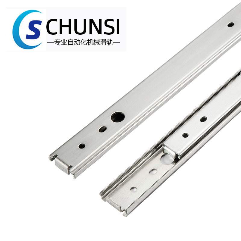 替代SSRY27两段不锈钢SUS304线性滑轨27宽二节高温烤箱导轨SNS27S