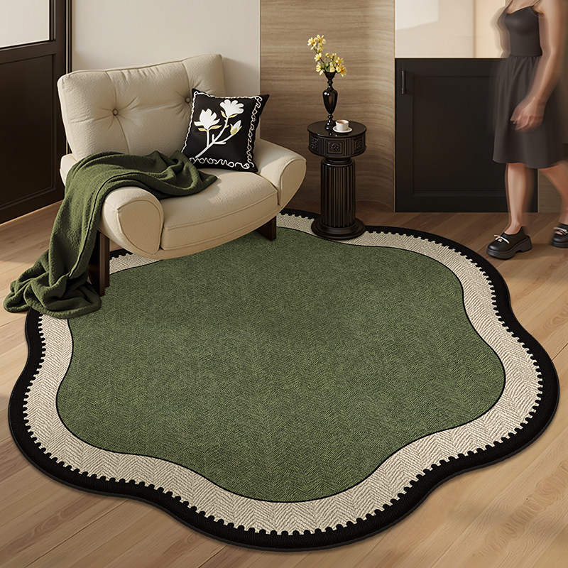 圆形地毯客厅法式复古防水脚垫电脑椅卧室异形梳妆台茶几沙发地垫,居家布艺,地毯,淘宝优惠券,粉丝福利购,淘宝优惠卷