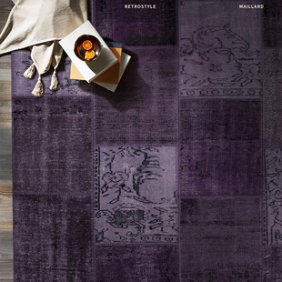 中古风客厅地毯2025新款法式复古高级感轻奢卧室床边垫可剪裁定制