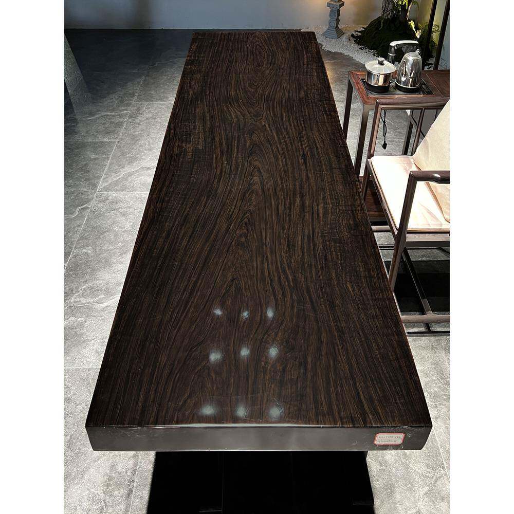 非洲黑檀大板实木茶桌茶台1米8原木桌子工作台紫光檀办公家具清仓