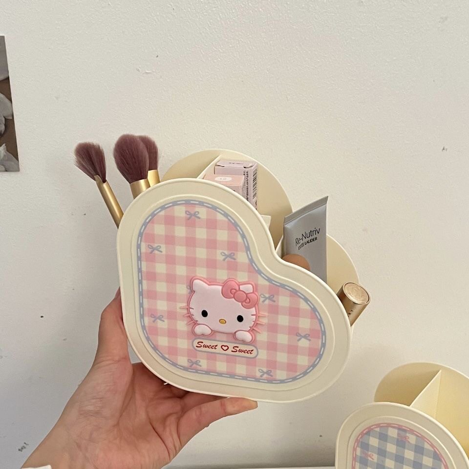 kitty猫桌面化妆刷收纳盒