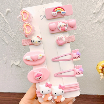 kt猫刘海夹子头饰女童发卡bb夹