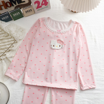 秋衣秋裤柔软家居服空调服长袖