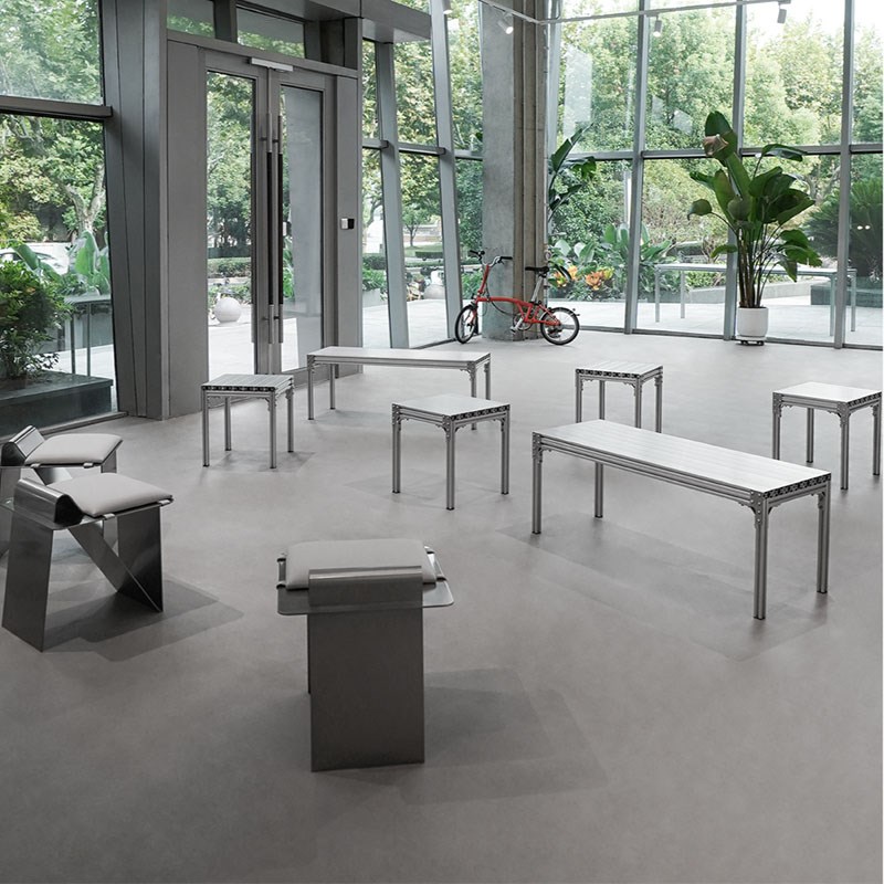 奶茶甜品店卡座凳m子矮凳西餐厅长方形洽谈餐桌椅组合办公电脑桌