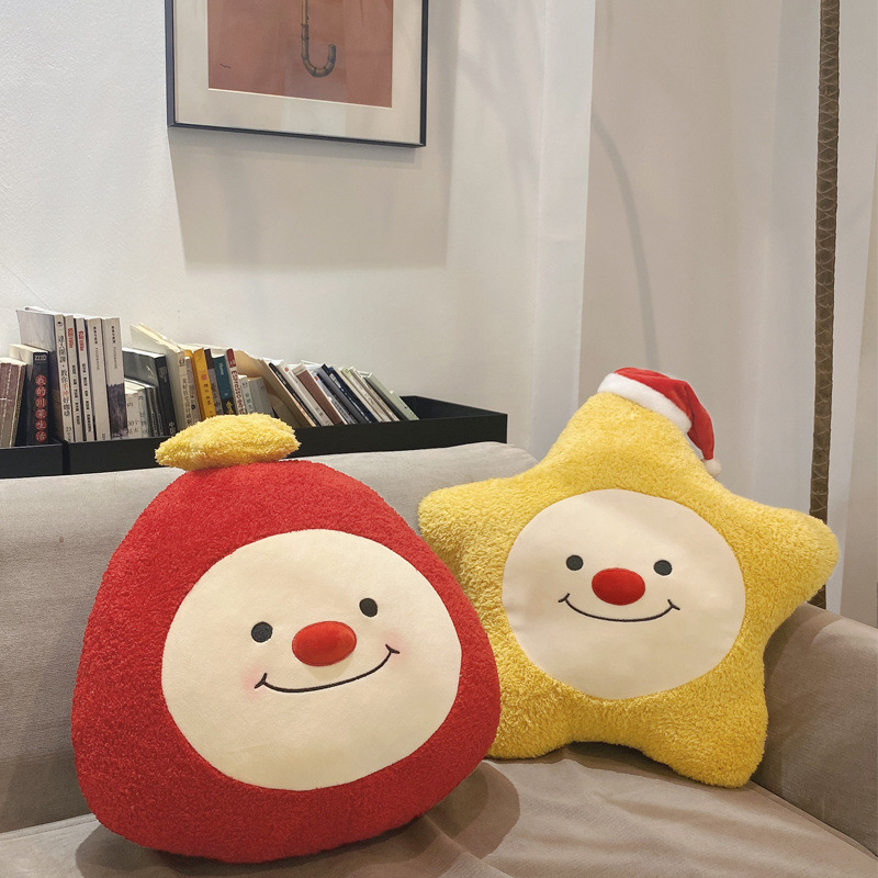 可爱耶诞小幽灵抱枕沙发靠u垫抱着睡觉卧室办公室午睡暖手儿童礼