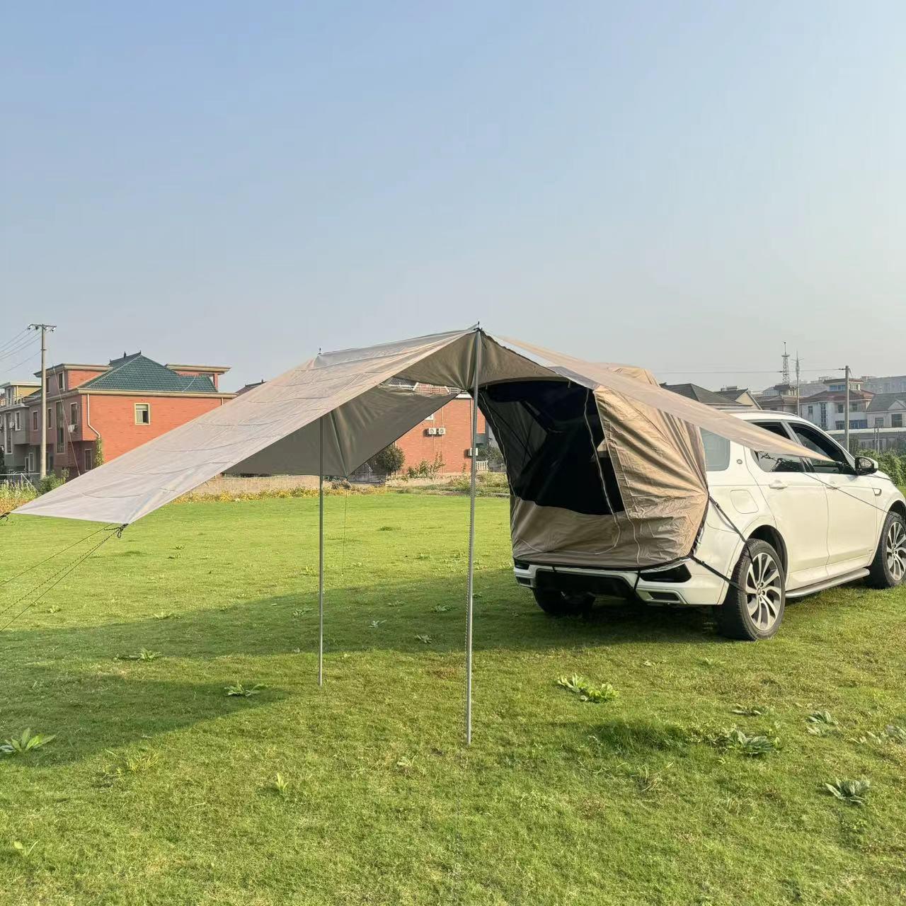 户DM-9182外SUV自驾游烧烤野营帐阳车尾延伸篷天遮防雨汽车旅行后