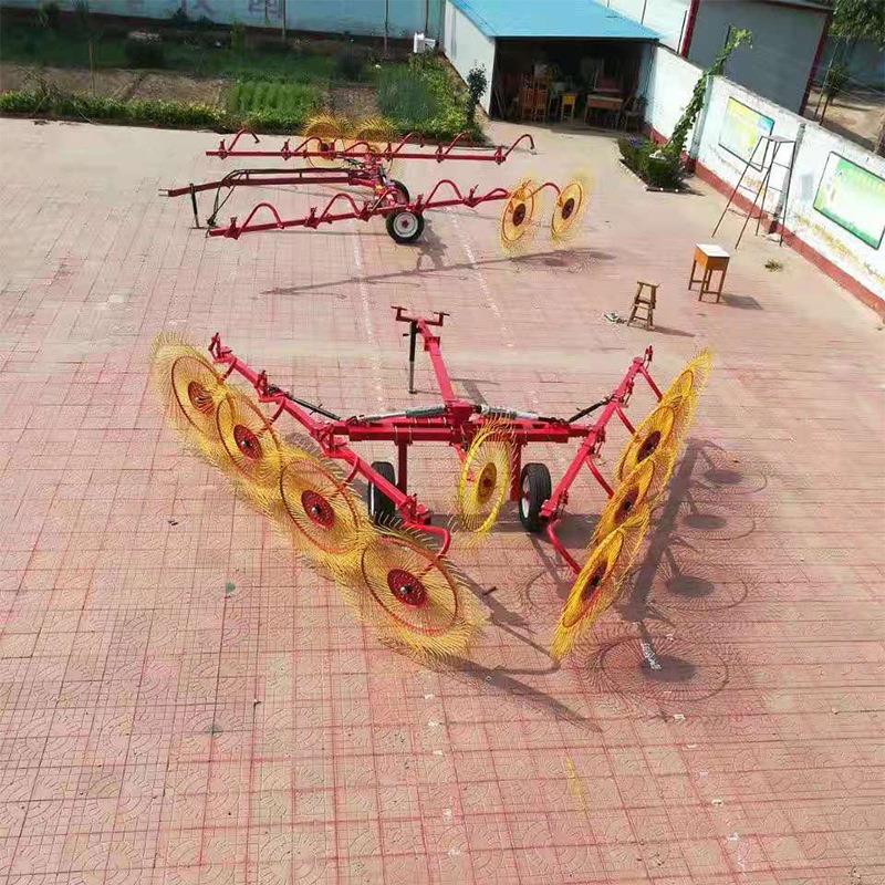 秸秆搂机 WAS自动牧草草全翻堆晒设备 量牵引式搂草机