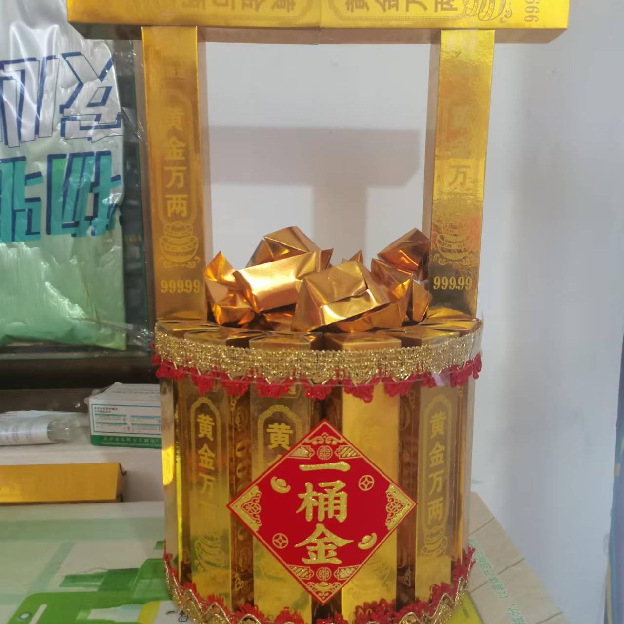 一桶金材料包半成品下单送教程（成品直径280mm，高度530mm）