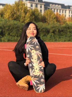 anyway29.5” 幻影 陆地冲浪板手提枫木大鱼板初学者覆古公路刷街