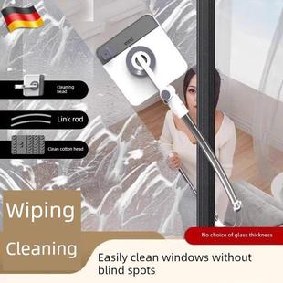 德国擦玻璃神器家用高层外窗擦窗器双面窗户清洁工具加长弧形臂杆