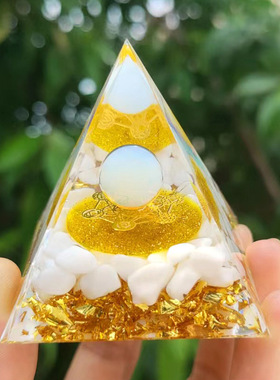 爆款外贸水晶球金字塔 新款水晶球滴胶树脂家居桌面摆件合集