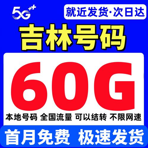 吉林归属地流量卡无全国通用限量电话卡中国广电手机卡5g纯上网卡
