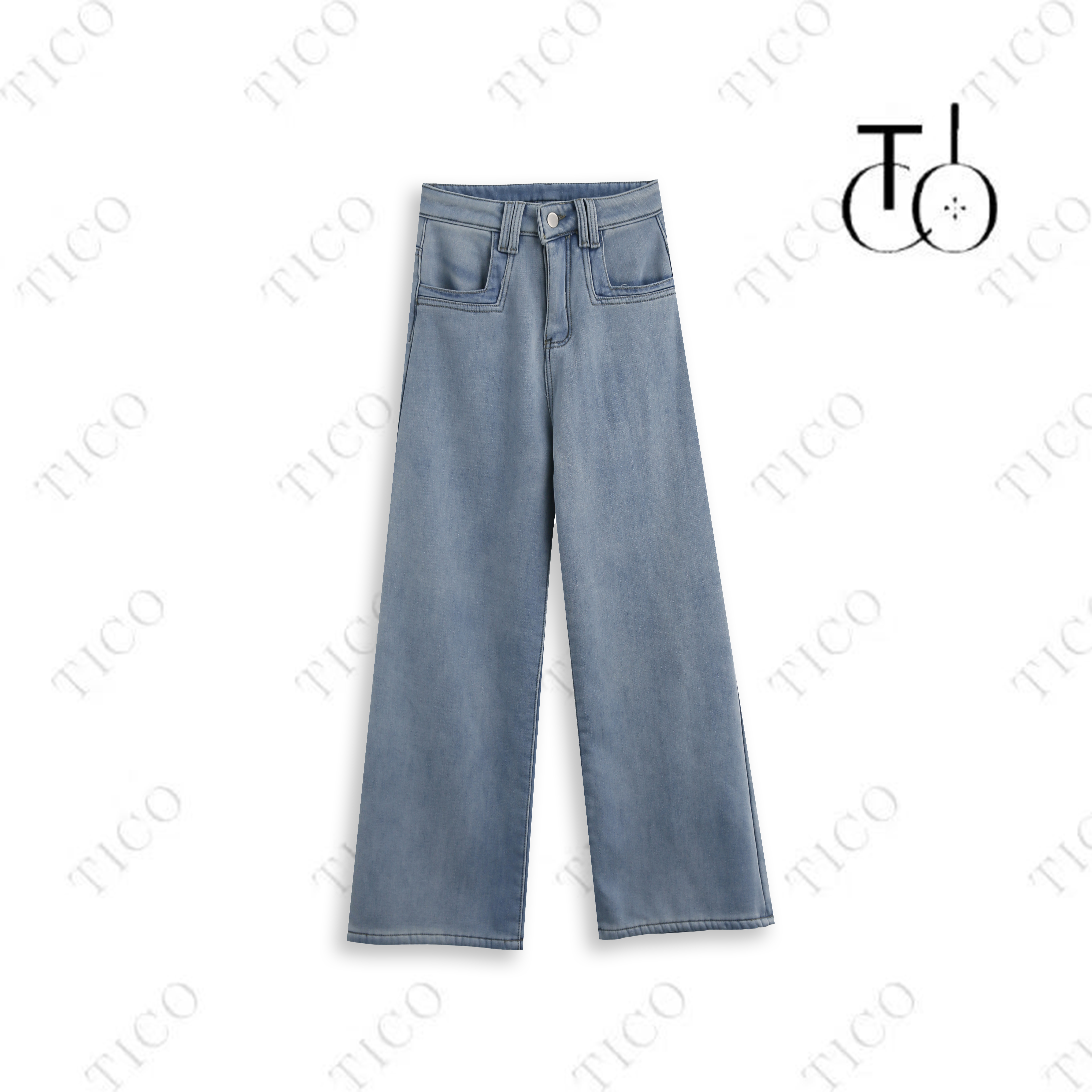 【甜甜专享】TICO汀可【孤鸣牛仔裤】时尚百搭休闲牛仔裤TC1616