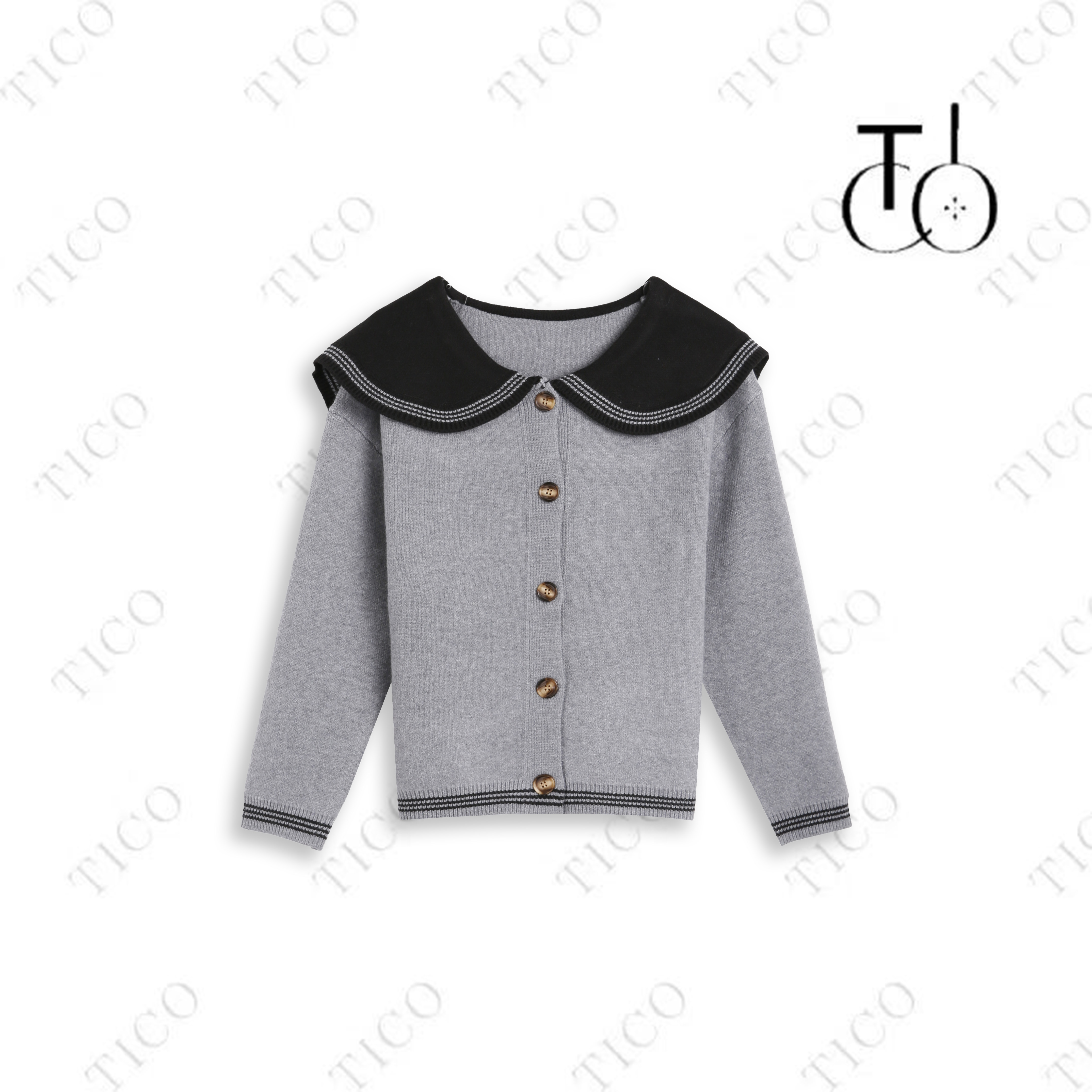 【甜甜专享】TICO汀可【古一毛衣】时尚百搭休闲毛衣TC1218