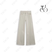 甜甜专享 TICO汀可 平行牛仔裤 显瘦百搭加绒牛仔裤 TC2832